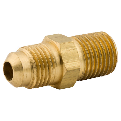 Male Connector, Brass, M(1/2-20 SAE), M(1/4 NPT),Bag of 1