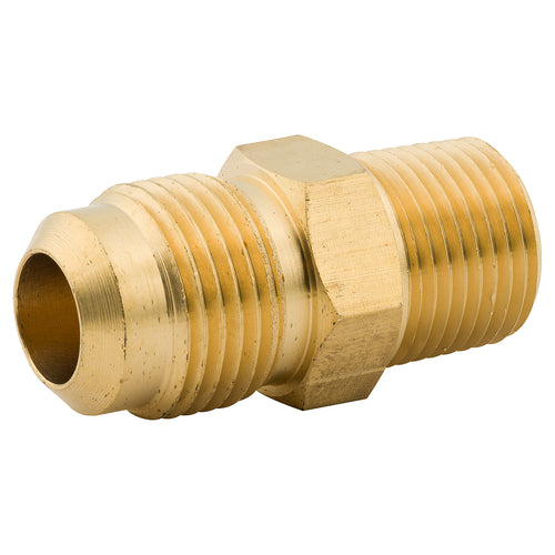 Male Connector, Brass, M(1/2-20 SAE), M(3/8 NPT),Bag of 1