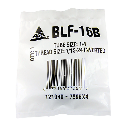 Steel Tube Nut, Long, 1/4
