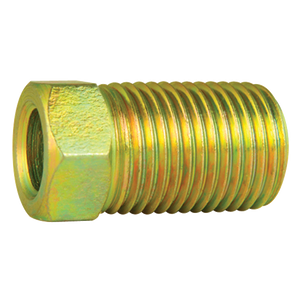 Steel Tube Nut, Long, 1/4" (7/16-24 Inverted)
