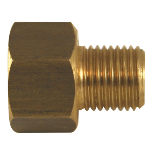 Brass Adapter, Female(1/2-20 Inverted), Male(7/16-24 Inverted)