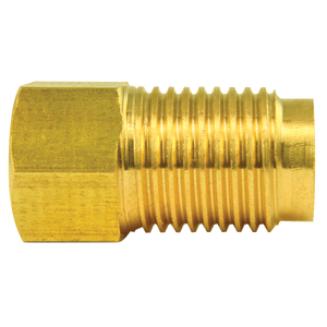 Brass Adapter, Female(3/8-24 Inverted), Male(1/2-20 Inverted)