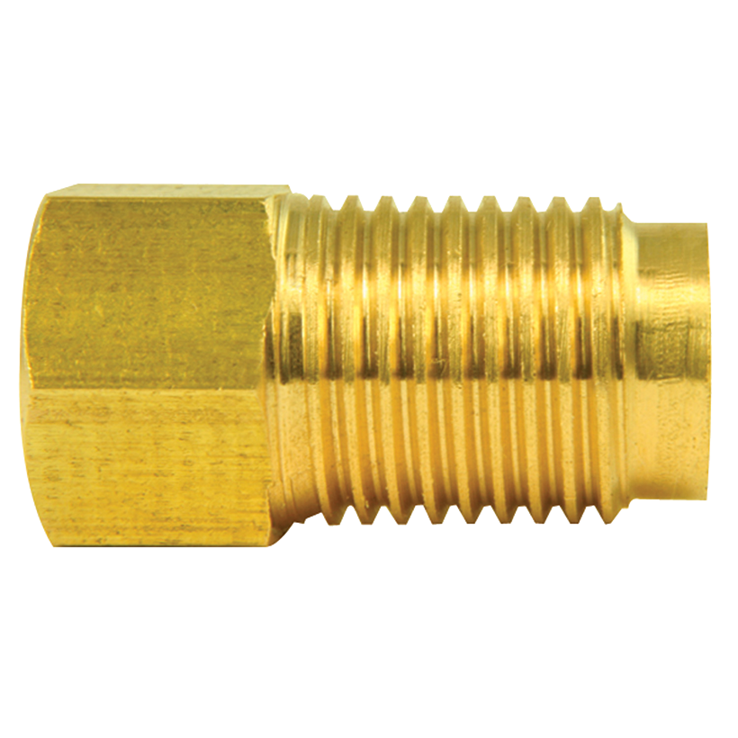 にう Brass Adapter, Female(3/8-24 Inverted), Male(1/2-20 Inverted) | AGS