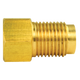 Brass Adapter, Female(3/8-24 Inverted), Male(7/16-24 Inverted)
