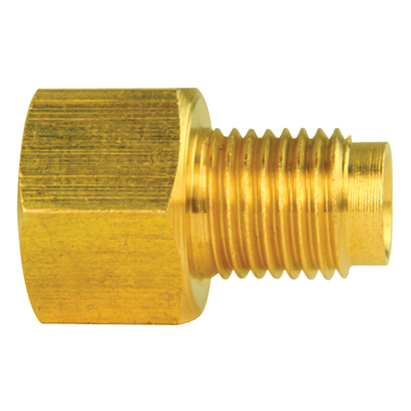 Brass Adapter, Female(7/16-24 Inverted), Male(3/8-24 Inverted