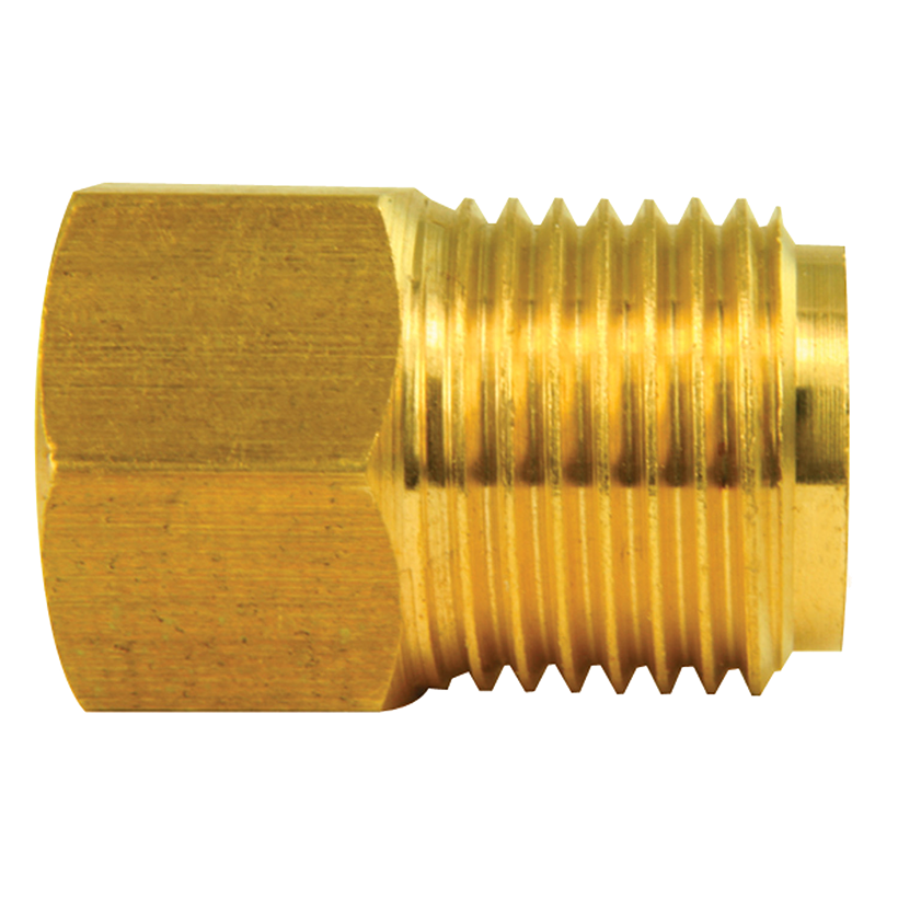 Brass Adapter, Female(1/2-20 Inverted), Male(5/8-18 Inverted)