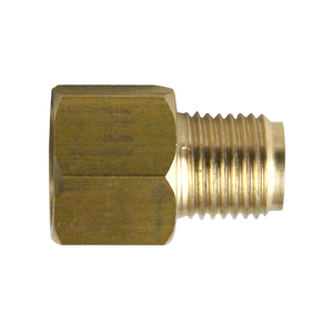 Brass Adapter, Female(9/16-18 Inverted), Male(1/2-20 Inverted)