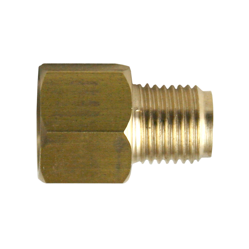Brass Adapter, Female(9/16-18 Inverted), Male(1/2-20 Inverted) – AGS  Company Automotive Solutions