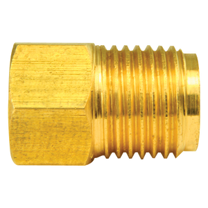 Brass Adapter, Female(3/8-24 Inverted), Male(9/16-18 Inverted)