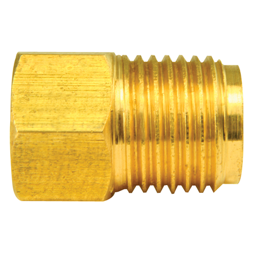 Brass Adapter, Female(3/8-24 Inverted), Male(9/16-18 Inverted)