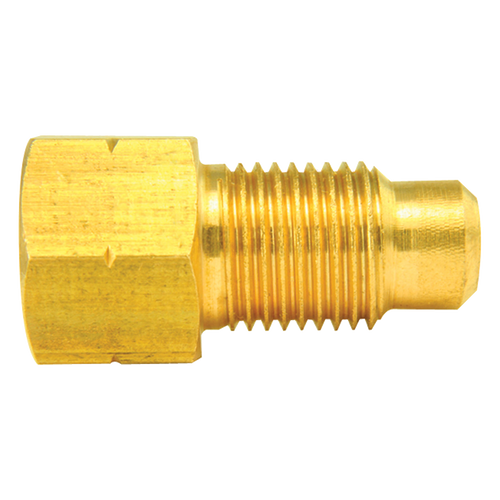 Brass Adapter, Female(3/8-24 Inverted), Male(M10x1.0 Bubble)