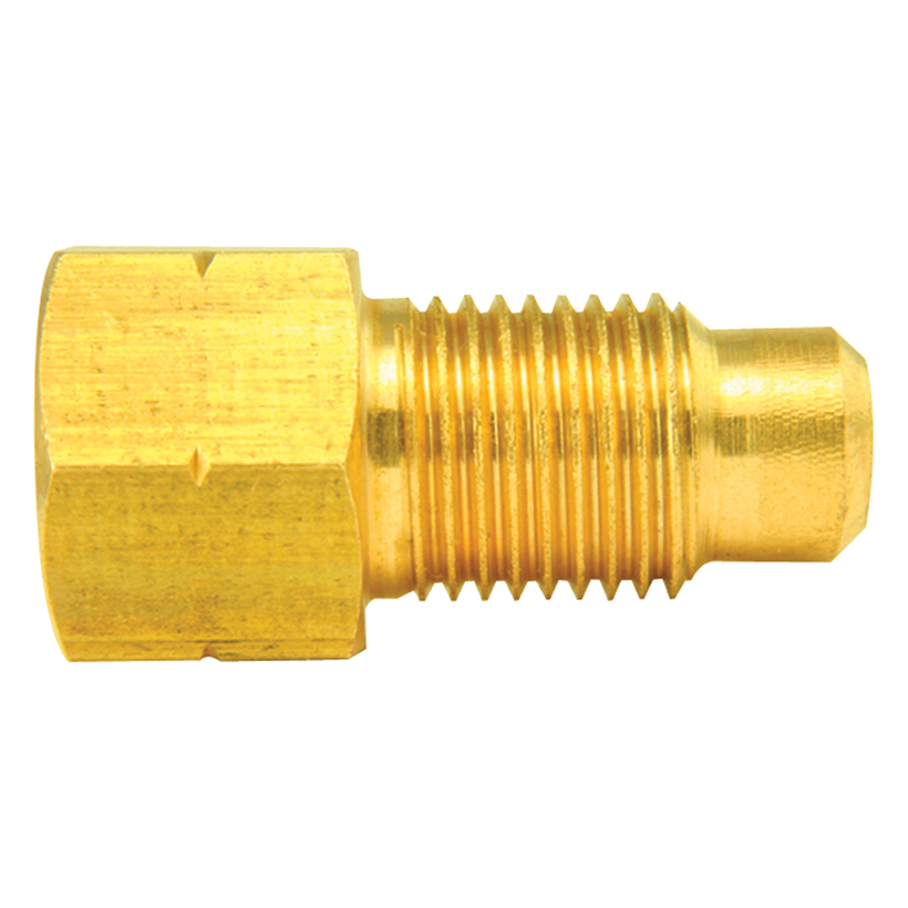 Brass Adapter, Female(3/8-24 Inverted), Male(M10x1.0 Bubble) | AGS