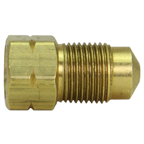 Brass Adapter, Female(3/8-24 Inverted), Male(M11x1.5 Bubble)