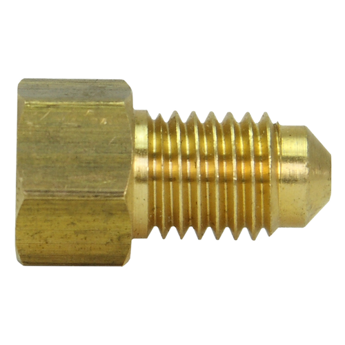 Brass Adapter, Female(3/8-24 Inverted), Male(M12x1.0 Bubble)