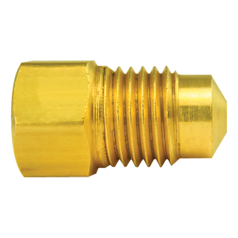 Brass Adapter, Female(3/8-24 Inverted), Male(M13x1.5 Bubble)