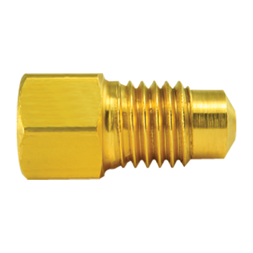 Brass Brake Line Adapter F(M10x1.0 Inverted) × M(M11x1.5 Bubble)