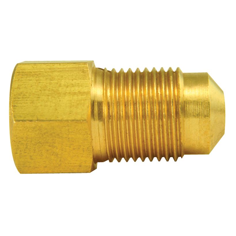 Brass Adapter, Female(M10x1.0 Inverted), Male(M12x1.0 Bubble)