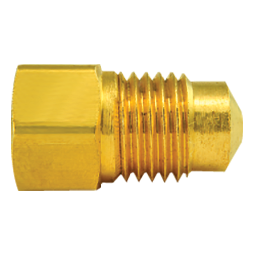 Brass Adapter, Female(M10x1.0 Inverted), Male(M13x1.5 Bubble)