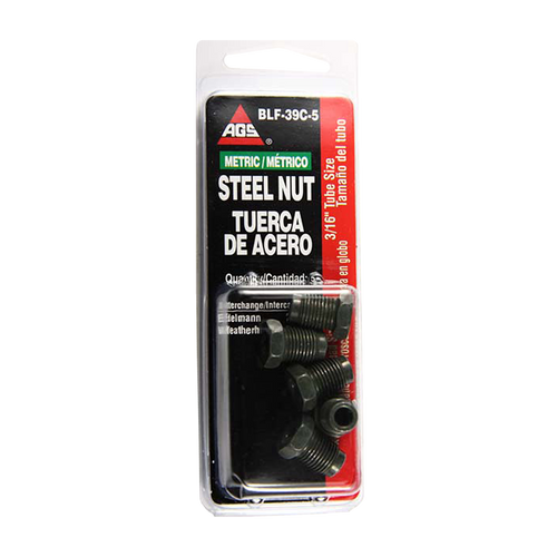 Steel Tube Nut, 3/16