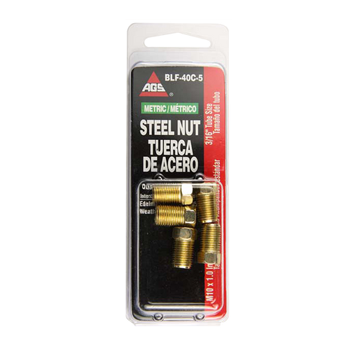 Steel Tube Nut, 3/16