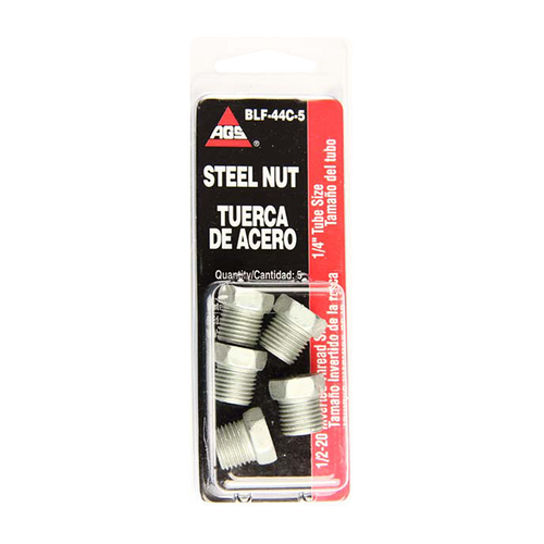 Steel Tube Nut, 1/4
