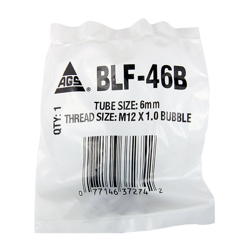 Steel Tube Nut, OL, 6mm (M12x1.0 Bubble)