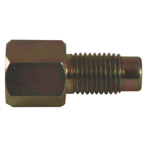 Steel Adapter, Female(3/8-24 Bubble), Male(M9x1.0 Inverted)