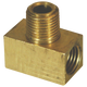 Brass Brake Line Tee, Female(3/8-24 Inverted), Male(1/8-27 NPTF)