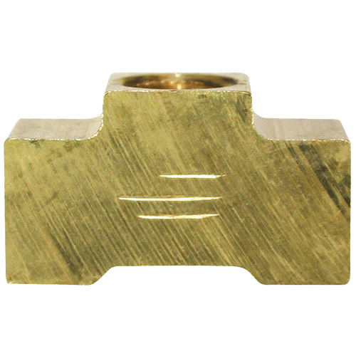Brass Brake Line Union Tee, Female(3/8-24 Inverted)