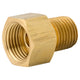 Brass Connector Fitting - F(5/8-18 I), M(1/4 NPTM), Bag of 1