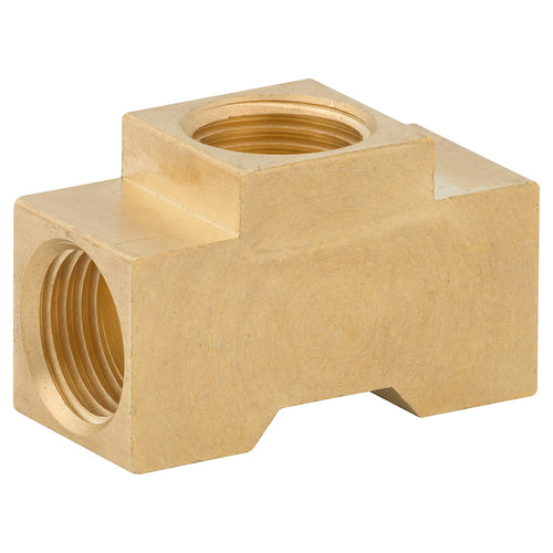 Union Tee, Brass, F(7/16-24 I), Bag of 1