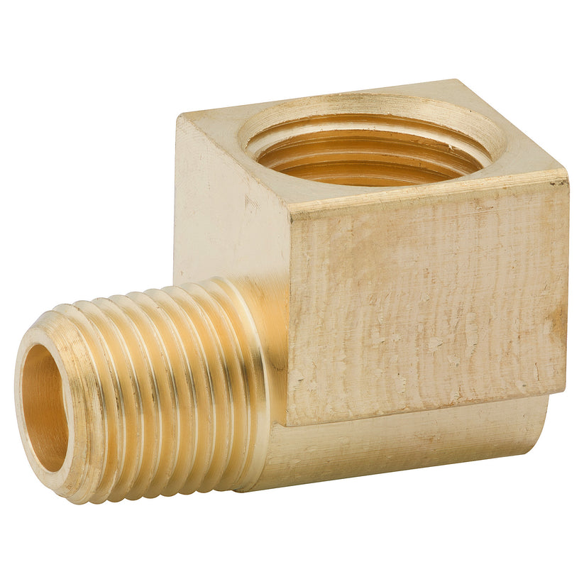 Elbow, Brass, F(1/2-20 I), M(1/8 NPTM), Bag of 1