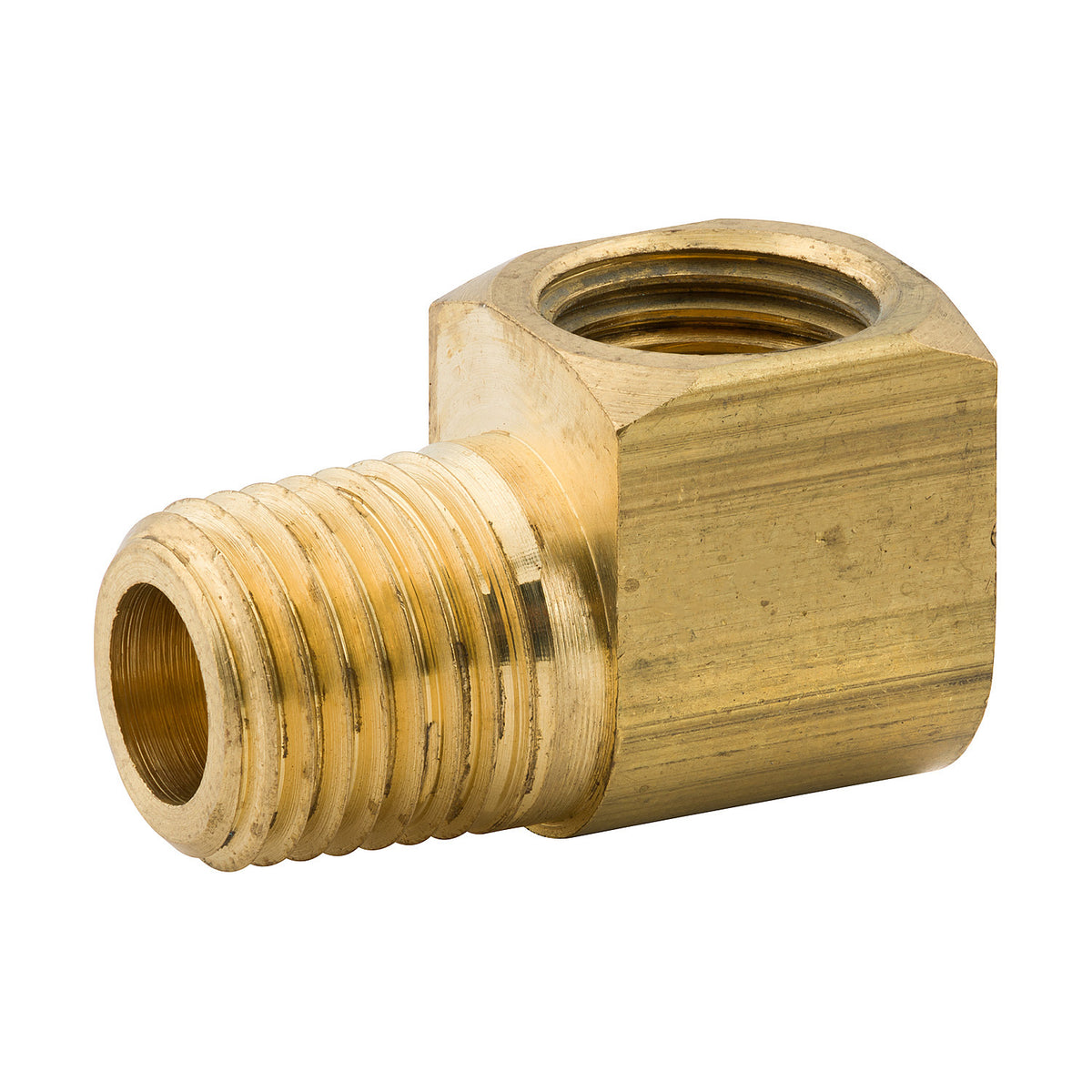 Elbow, Brass, F(1/2-20 I), M(1/4 NPTM), Bag of 1