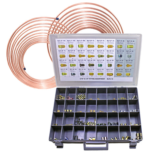 NiCopp Brake Line Coil and Fitting Assortment Kit
