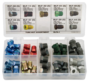 Tube Nut Fitting Assortment, 9 SKU, BLFA-1