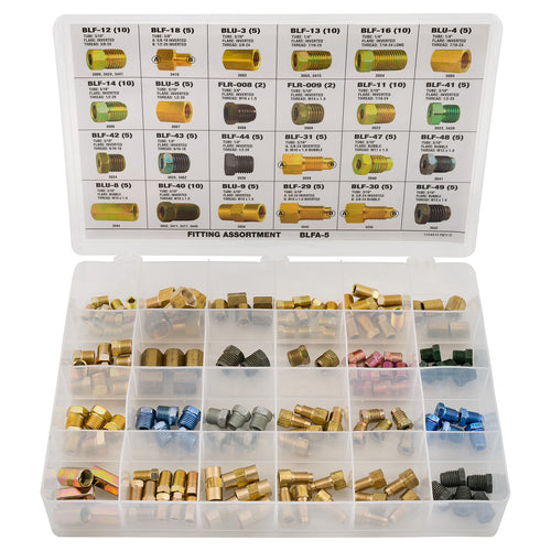 Tube Nut, Union, Adapter Fitting Assortment, 24 SKU, BLFA-5