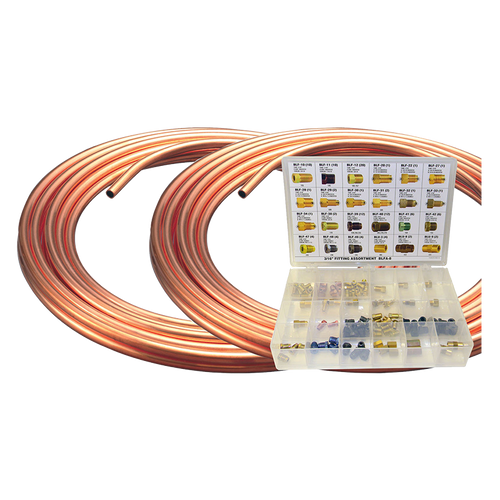 NiCopp Brake Line Coil and Fitting Assortment Kit