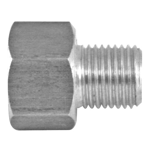 Adapter, Stainless Steel, F(1/2-20 I), M(7/16-24 I)