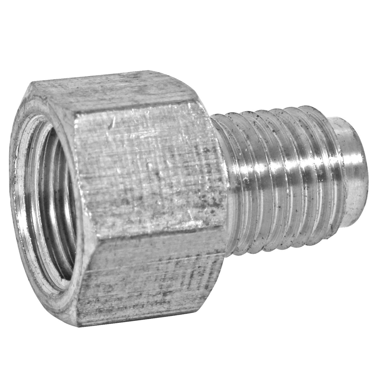 Stainless Steel Brake Line Adapter F(7/16-24 Inverted) × M(3/8-24 Inverted)