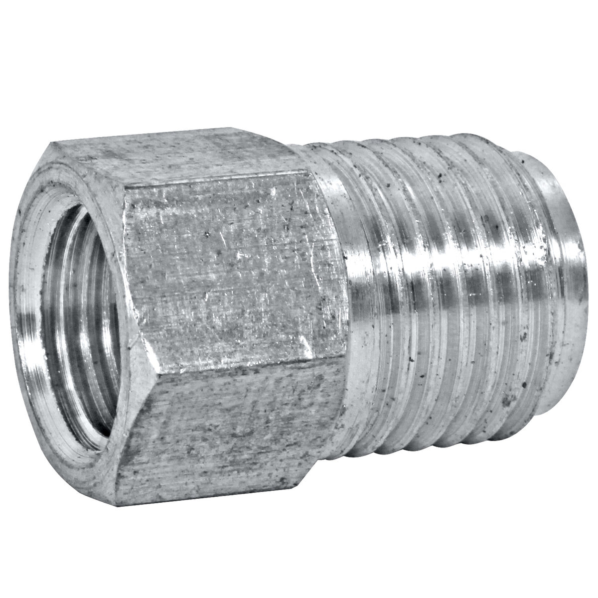 Stainless Steel Brake Line Adapter F(7/16-24 Inverted) × M(9/16-18 Inverted)