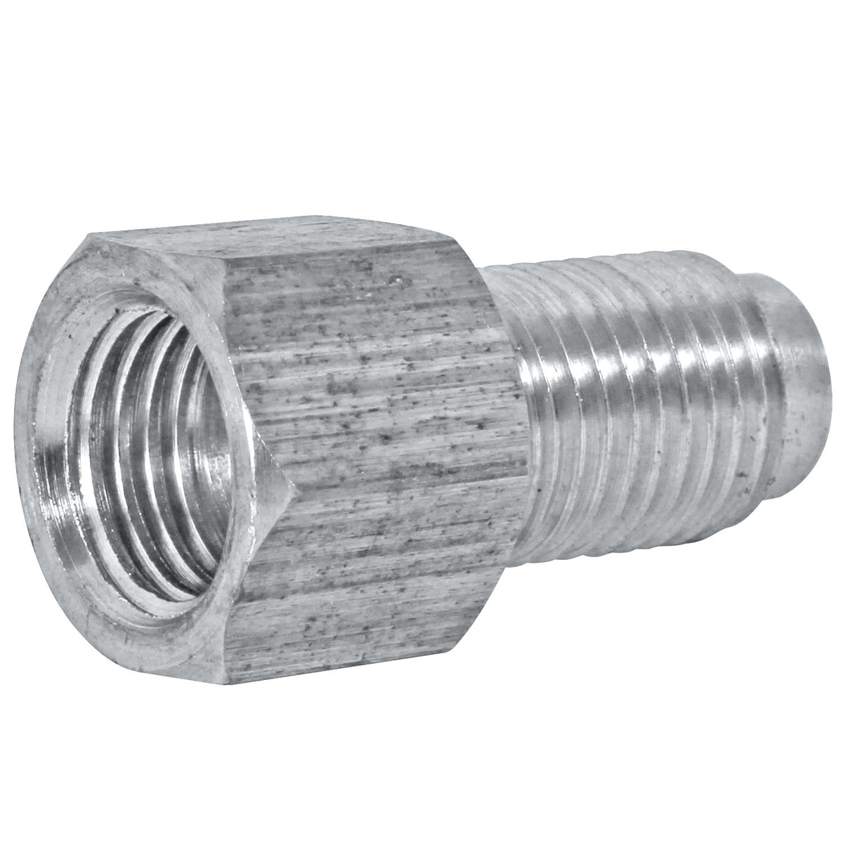 Stainless Steel Brake Line Adapter F(3/8-24 Inverted) × M(M10x1.0 Bubble)