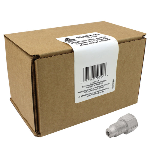 Adapter, Stainless Steel, F(3/8-24 I), M(M10x1.0 B)