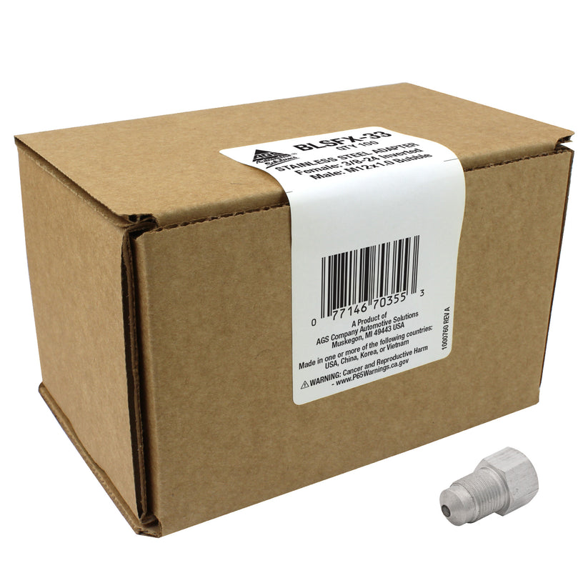 Stainless Steel Adapter F(3/8-24 I), M(M12x1.0 B)