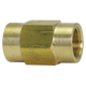 Brass Brake Line Union, 6mm (M12x1.0 Bubble)
