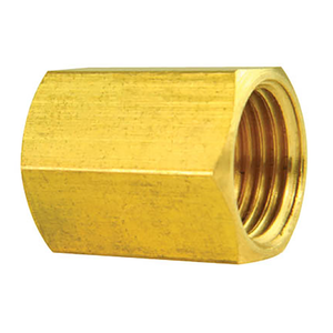 Brass Brake Line Union, 1/4" (7/16-24 Inverted)