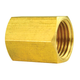 Brass Brake Line Union, 1/4" (7/16-24 Inverted)
