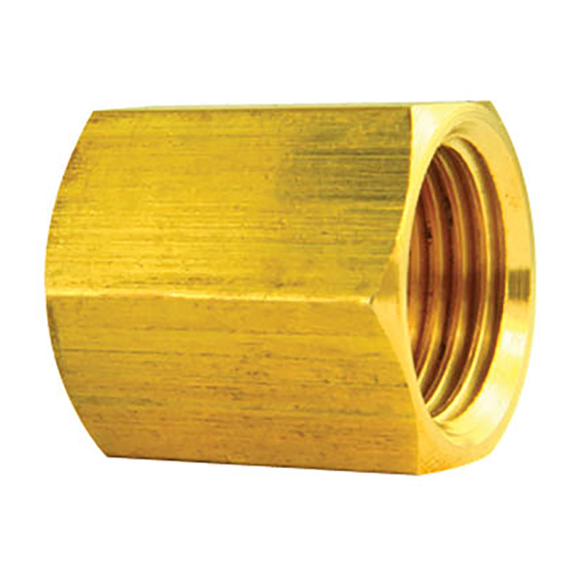 Brass Brake Line Union, 3/8" (5/8-18 Inverted)