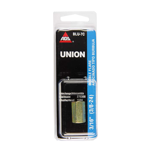 Steel Brake Line Union, 3/16