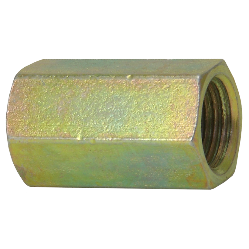 Steel Brake Line Union, 3/16" (M10x1.0 Bubble)