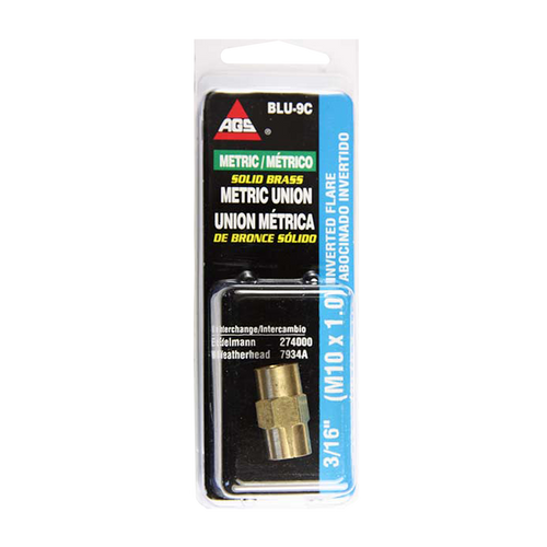 Brass Brake Line Union, 3/16